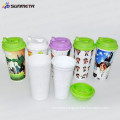 Directly Factory New Arrival South American Hot Selling Sublimation Printing Plastic Mug with Lid